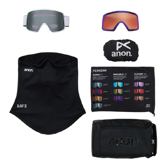 ANON ゴーグル アノン  M6S Goggles + Bonus Lens + MFI® Face Mask Terracotta 3054810FDG 26-27 スノーボードゴーグル 日本正規品