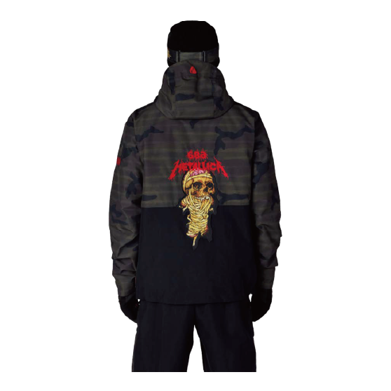 686 ウェア ロクハチロク MENS METALLICA ONE INSULATED JACKET METALLICA CAMO M6WN193 26-27 スノーボードウェア 日本正規品