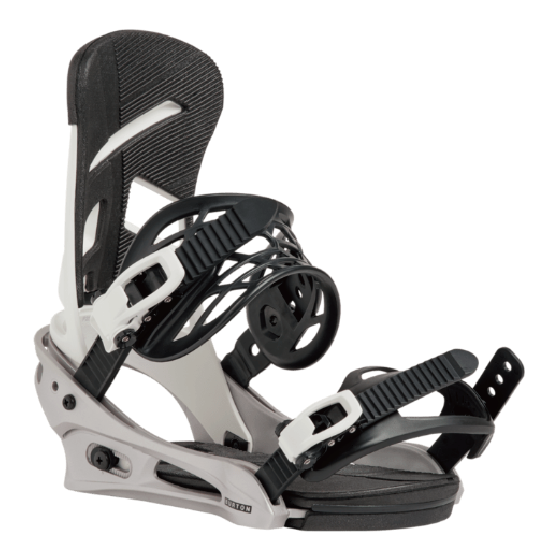 BURTON ビンディング バートン  Men's Mission Re:Flex White/Silver 1054617FCN 26-27 バインディング 日本正規品
