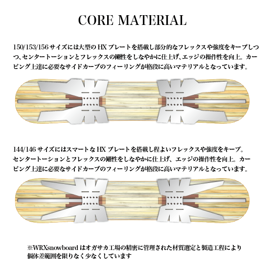 WRX SNOWBOARD スノーボード ダブルアールエックス Mk-CW 26-27 板