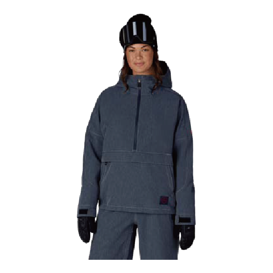 686 ウェア ロクハチロク WOMENS OUTLINE™ SHELL ANORAK NAVY DENIM M5WN330 26-27 スノーボードウェア 日本正規品