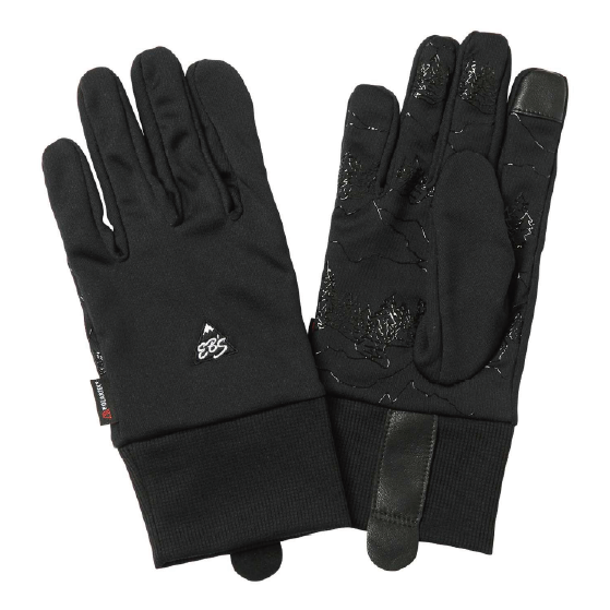 EBS グローブ エビス POLARTEC GRID INNER 【LIGHT WARM】 BK/BK 4600039 26-27 スノーボードグローブ 日本正規品