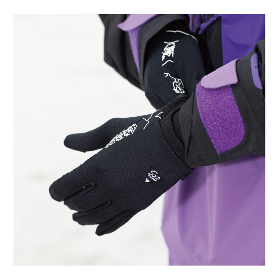 EBS グローブ エビス POLARTEC GRID INNER 【LIGHT WARM】 BK/BK 4600039 26-27 スノーボードグローブ 日本正規品