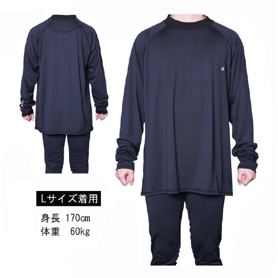 EBS エビス  POLARTEC LAYER TOPS BLACK 4600200 26-27 日本正規品