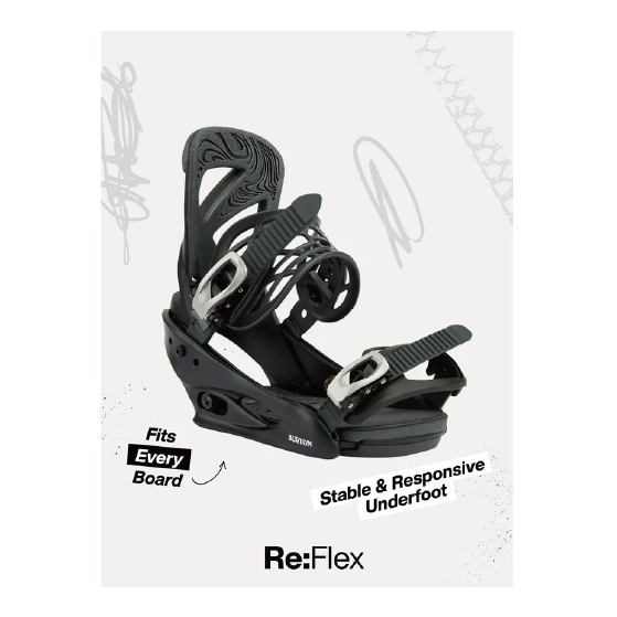 BURTON ビンディング バートン  Men's Genesis Re:Flex Black 1054719A02 26-27 バインディング 日本正規品