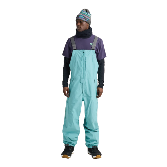 BURTON ウェア バートン  Men's Reserve 2L Relaxed Bib Pants Mineral Blue 3026910E9A 26-27 スノーボードウェア 日本正規品