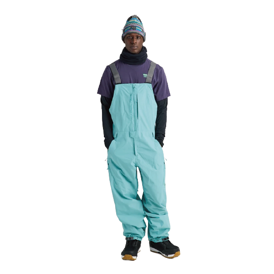 BURTON ウェア バートン  Men's Reserve 2L Relaxed Bib Pants Mineral Blue 3026910E9A 26-27 スノーボードウェア 日本正規品