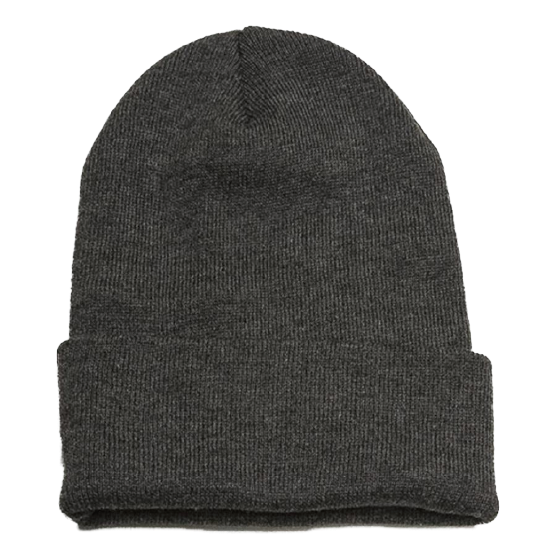 NEWHATTAN ニューハッタン [newhattan] 100% ACRYLIC KNIT HATS 25-26 スノーボード ビーニー Charcoal