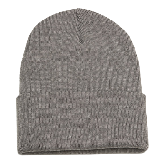 NEWHATTAN ニューハッタン [newhattan] 100% ACRYLIC KNIT HATS 25-26 スノーボード ビーニー Light Grey