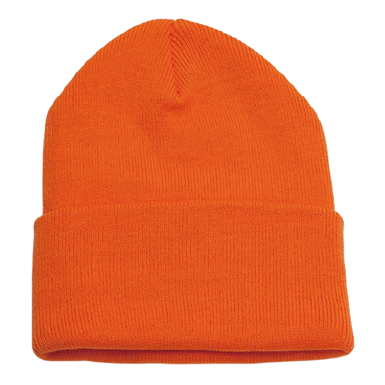NEWHATTAN ニューハッタン [newhattan] 100% ACRYLIC KNIT HATS 25-26 スノーボード ビーニー Orange