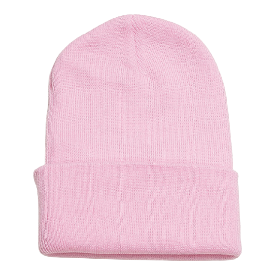 NEWHATTAN ニューハッタン [newhattan] 100% ACRYLIC KNIT HATS 25-26 スノーボード ビーニー Light Pink
