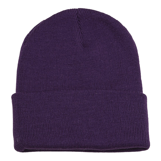 NEWHATTAN ニューハッタン [newhattan] 100% ACRYLIC KNIT HATS 25-26 スノーボード ビーニー Purple