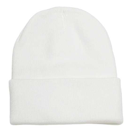 NEWHATTAN ニューハッタン [newhattan] 100% ACRYLIC KNIT HATS 25-26 スノーボード ビーニー White