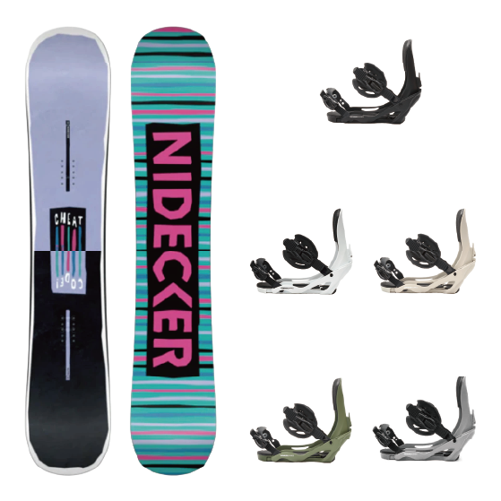 NIDECKER 25-26 CHEAT CODE WMN & LINK 26-27 GREED PRO 2点セット 日本正規品