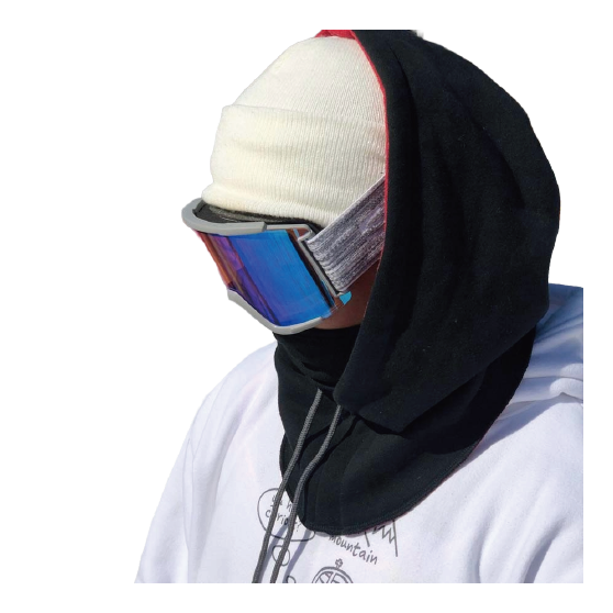 SHOWTIME ショウタイム [showtime] ﾌｰﾄﾞｳｫｰﾏｰ ｿﾘｯﾄﾞ 24-25 スノーボード フードウォーマー Black Grey