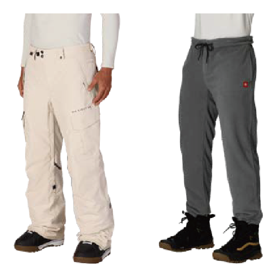 686 ウェア ロクハチロク SMARTY® 3-IN-1 CARGO PANT LIMESTONE KCR210 26-27 スノーボードウェア 日本正規品
