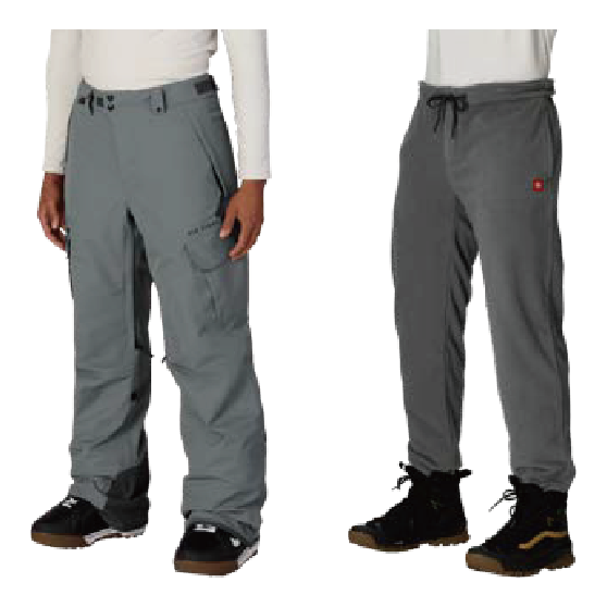 686 ウェア ロクハチロク SMARTY® 3-IN-1 CARGO PANT RHINO GREY KCR210 26-27 スノーボードウェア 日本正規品