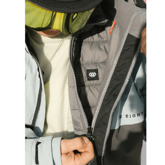 686 ウェア ロクハチロク MENS SMARTY® 3-IN-1 FORM™ JACKET BLACK M5WN161 26-27 スノーボードウェア 日本正規品