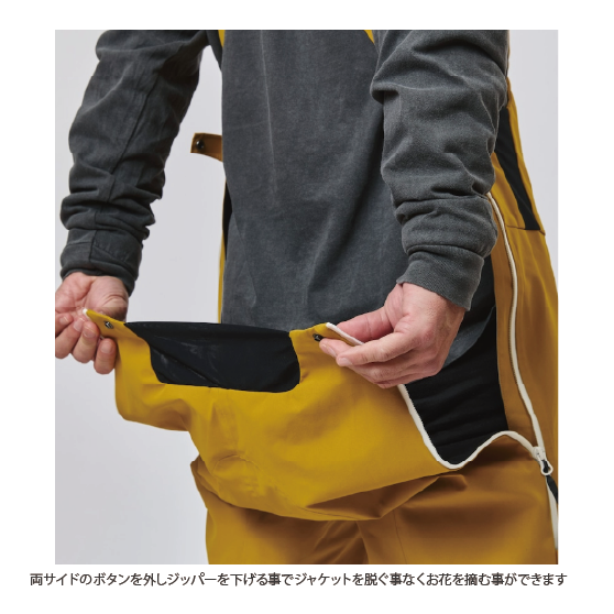 UNFUDGE ウェア アンファッジ  SMOKE BIB PANTS SLIM FIT CLOUDY BLUE 26-27 スノーボードウェア 日本正規品