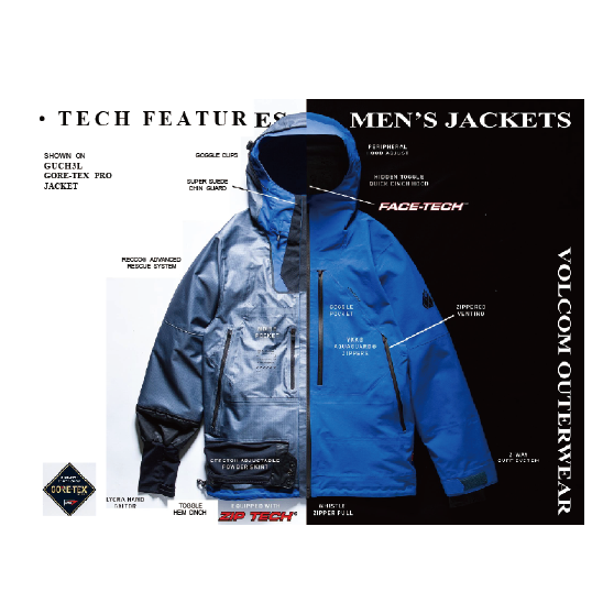 VOLCOM ウェア ボルコム  GUCH 3L GORE-TEX PRO JKT B45 V_G0652650 26-27 スノーボードウェア 日本正規品