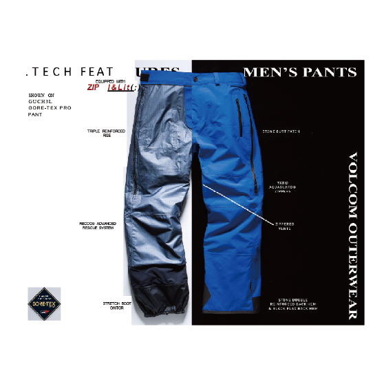 VOLCOM ウェア ボルコム  GUCH 3L GORE-TEX PRO PNT B45 V_G1352651 26-27 スノーボードウェア 日本正規品