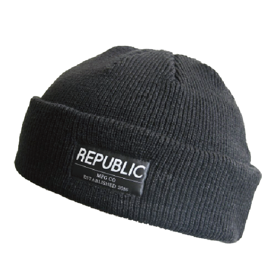REPUBLIC リパブリック TENDER LOW BEANIE 25-26 スノーボード アクセサリー Black