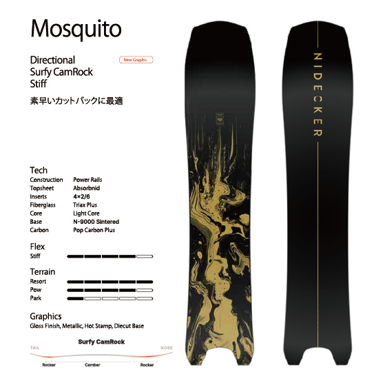 NIDECKER スノーボード ナイデッカー THE MOSQUITO 26-27 板 日本正規品