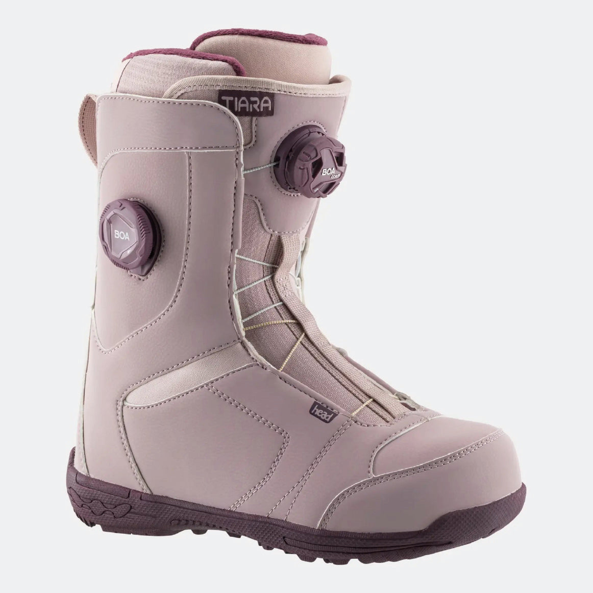 【美品】HEAD【TRUE BOA】26㎝　ヘッド　スノーボードブーツ　ブラウン スノーボード ブーツ ヘッド HEAD TIARA BOA mauve 25-26 送料無料
