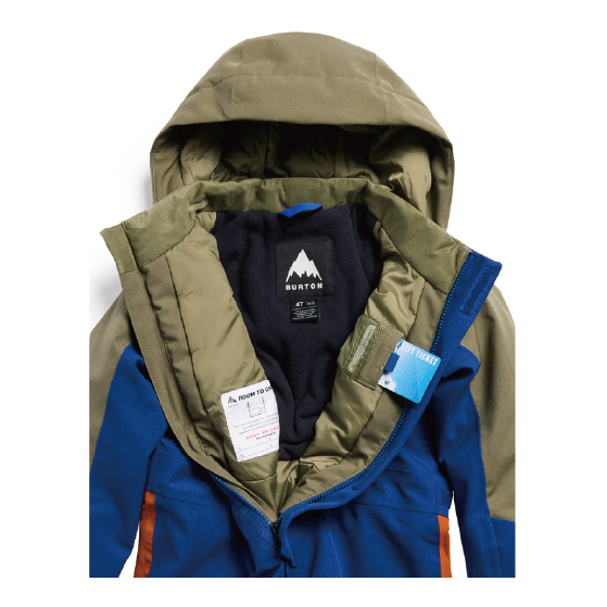 BURTON ウェア バートン  Toddlers' 2L One Piece Forest Moss/Twilight Blue 2217414E0Z 26-27 スノーボードウェア 日本正規品