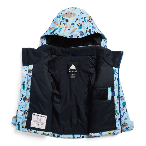 BURTON ウェア バートン  Toddlers' Burton Hillslope 2L Jacket Critters 2431710E5T 26-27 スノーボードウェア 日本正規品