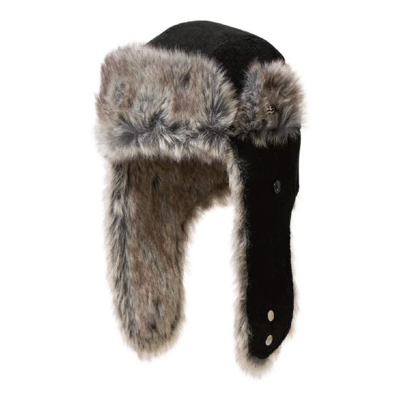 NEWERA ニューエラ [newera] TRAPPER CORDUROY BLK 24-25 スノーボード キャップ -