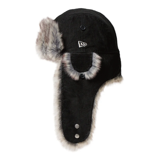 NEWERA ニューエラ [newera] TRAPPER CORDUROY BLK 24-25 スノーボード キャップ -