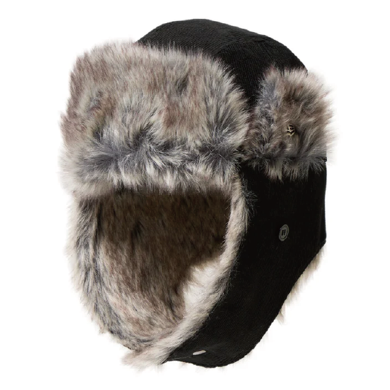 NEWERA ニューエラ [newera] TRAPPER CORDUROY BLK 24-25 スノーボード キャップ -