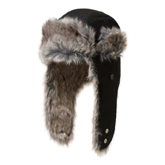 NEWERA ニューエラ [newera] TRAPPER WOOL BLK 24-25 スノーボード キャップ-