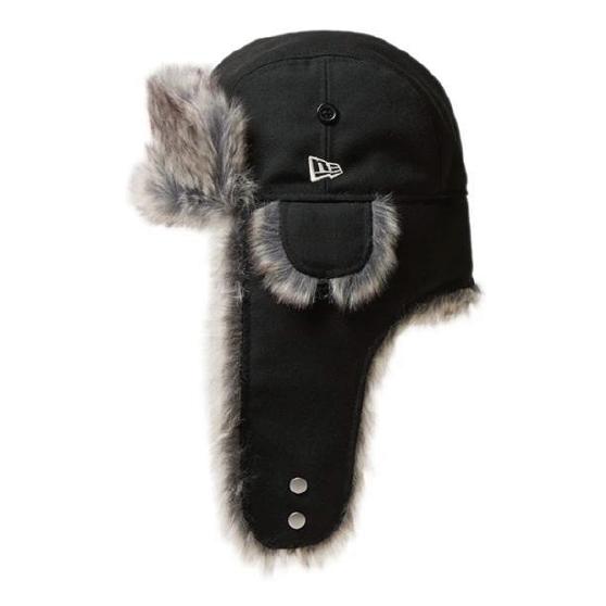 NEWERA ニューエラ [newera] TRAPPER WOOL BLK 24-25 スノーボード キャップ-