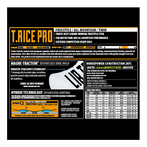 LIBTECH スノーボード リブテック T.RICE PRO 26-27 板 日本正規品