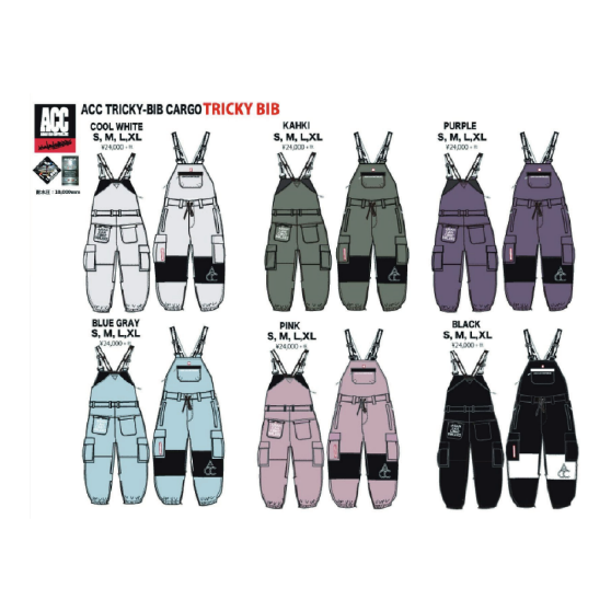スノーボード ウェア エーシーシー ACC TRICEY-BIB CARGO PNT TRICKEY
-BIB

CARGO BLACK 25-26 送料無料 日本正規品