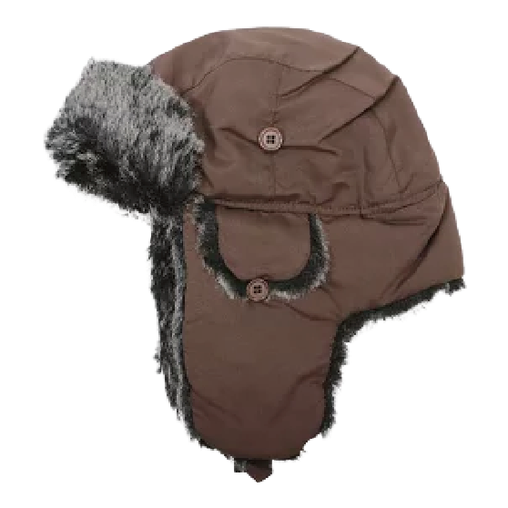 NEWHATTAN ニューハッタン [newhattan] POLYESTER TROOPER HAT 25-26 スノーボード ビーニー Brown