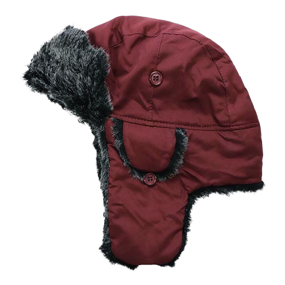 NEWHATTAN ニューハッタン [newhattan] POLYESTER TROOPER HAT 25-26 スノーボード ビーニー Burgundy