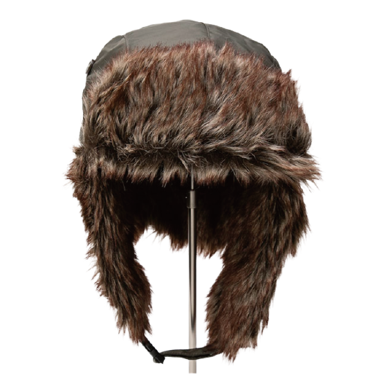 NEWHATTAN ニューハッタン [newhattan] POLYESTER TROOPER HAT 25-26 スノーボード ビーニー Camel