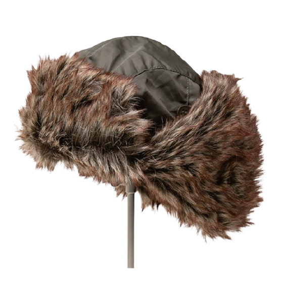 NEWHATTAN ニューハッタン [newhattan] POLYESTER TROOPER HAT 25-26 スノーボード ビーニー Camel