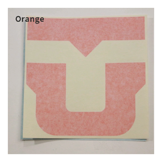 UNION ユニオン [union] U DIECUT 6.5 INCH 25-26 スノーボード ステッカー Orange