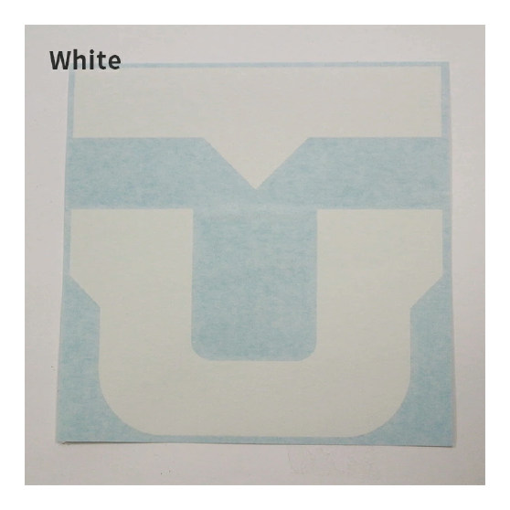 UNION ユニオン [union] U DIECUT 6.5 INCH 25-26 スノーボード ステッカー White