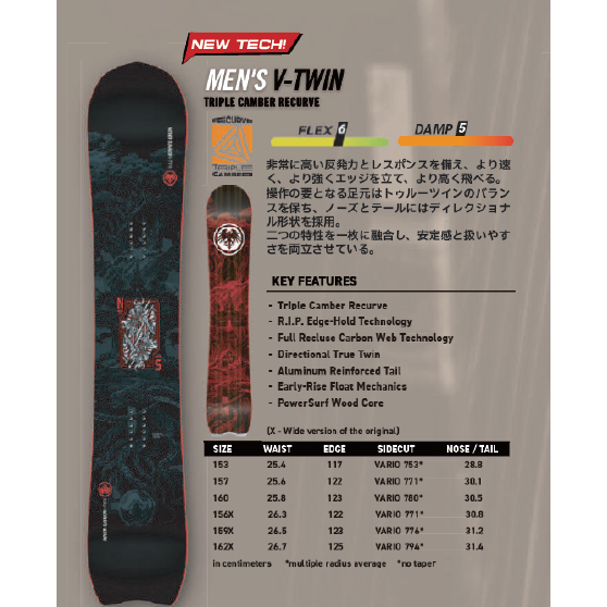 NEVERSUMMER スノーボード ネバーサマー V-Twin 26-27 板 日本正規品