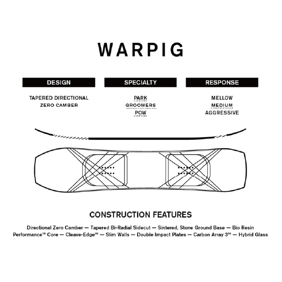 RIDE スノーボード ライド WARPIG 26-27 板 日本正規品