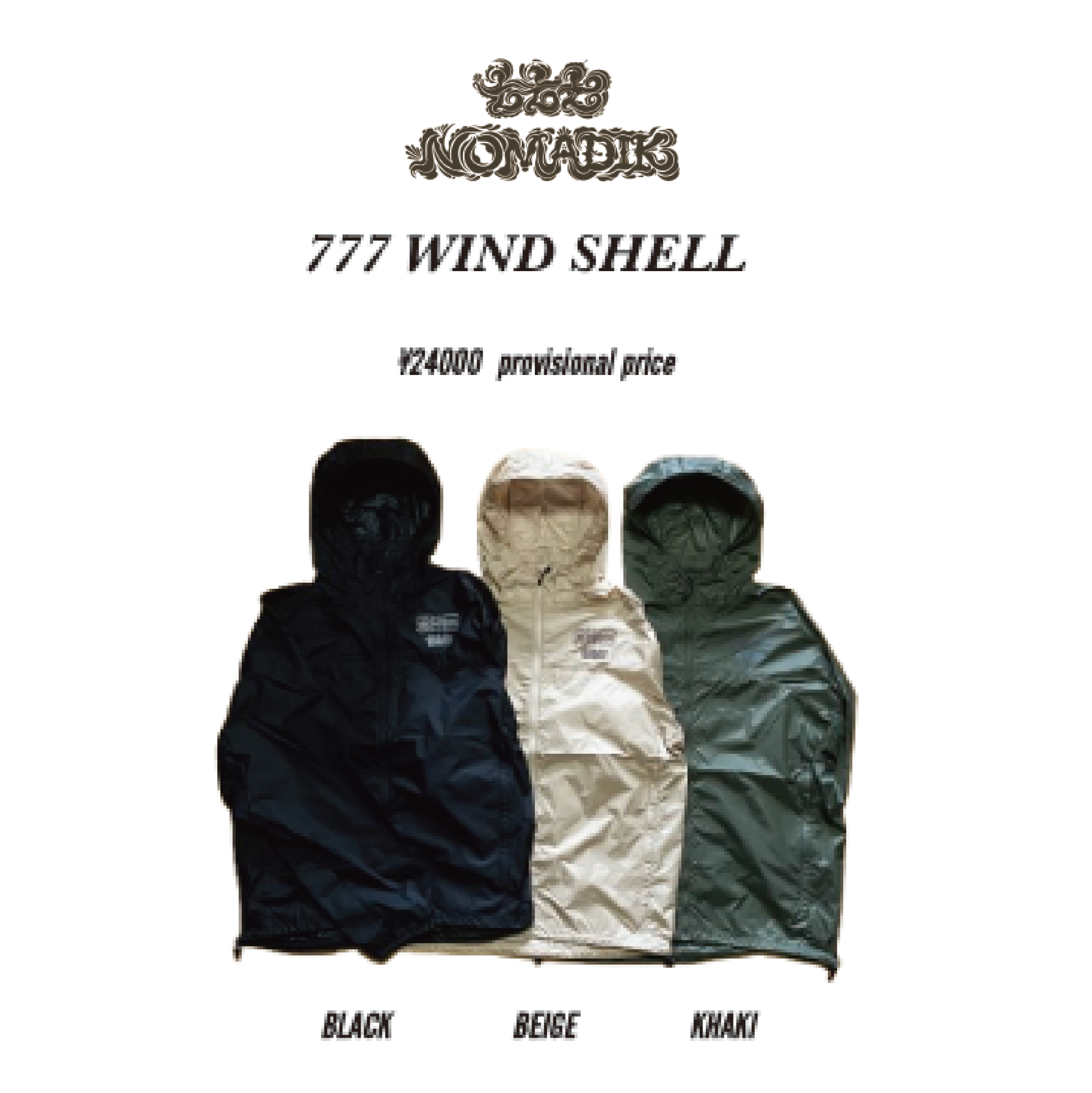 NOMADIK ウェア ノマディック  777 WIND SHELL BEIGE 26-27 スノーボードウェア 日本正規品