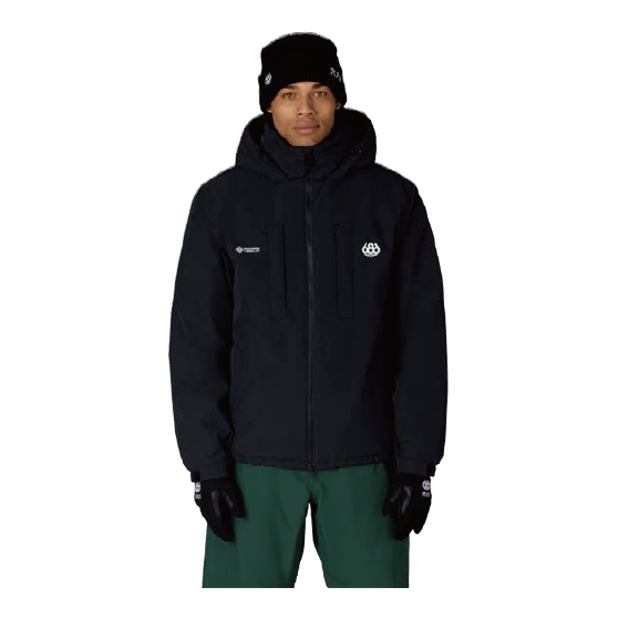 686 ウェア ロクハチロク MENS WINDSTOPPER? GUIDELINE INSULATED JACKET BLACK M6WNCS131 26-27 スノーボードウェア 日本正規品