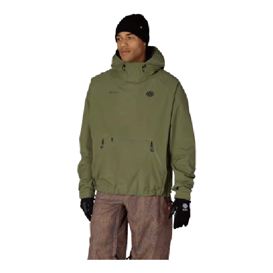 686 ウェア ロクハチロク MENS WINDSTOPPER? PULLOVER HOODY FATIGUE GREEN M6WNCS129 26-27 スノーボードウェア 日本正規品