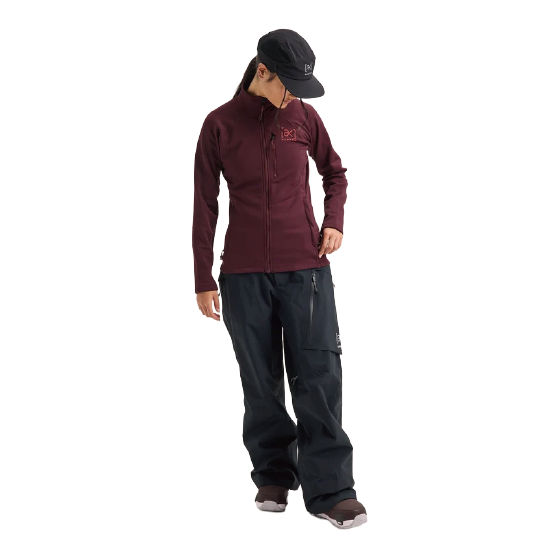 BURTON ウェア バートン  Women's [ak] Baker Stretch Fleece Full-Zip Rum Raisin 2422910FAK 26-27 スノーボードウェア 日本正規品