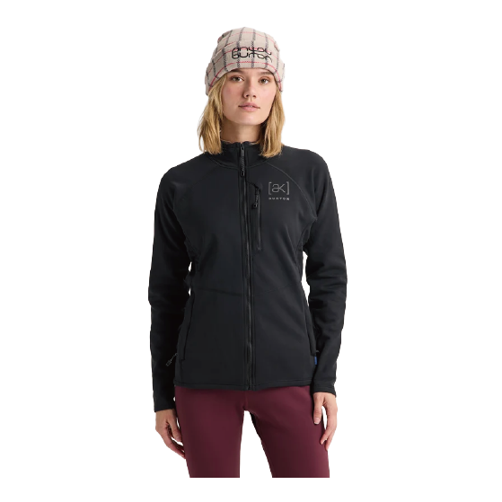 BURTON ウェア バートン  Women's [ak] Baker Stretch Fleece Full-Zip True Black 2422910A04 26-27 スノーボードウェア 日本正規品